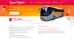 Desktop Screenshot of douxvoyages.fr